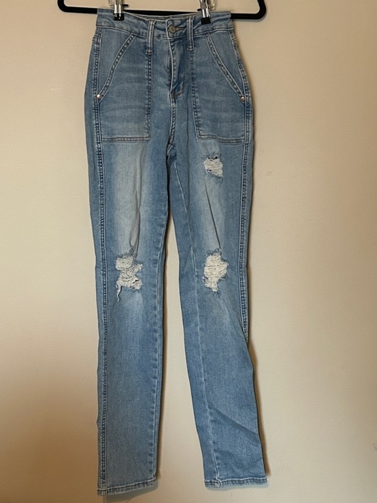 Judy Blue Denim - Judy Blue Light Blue High-Rise Distressed Jeans